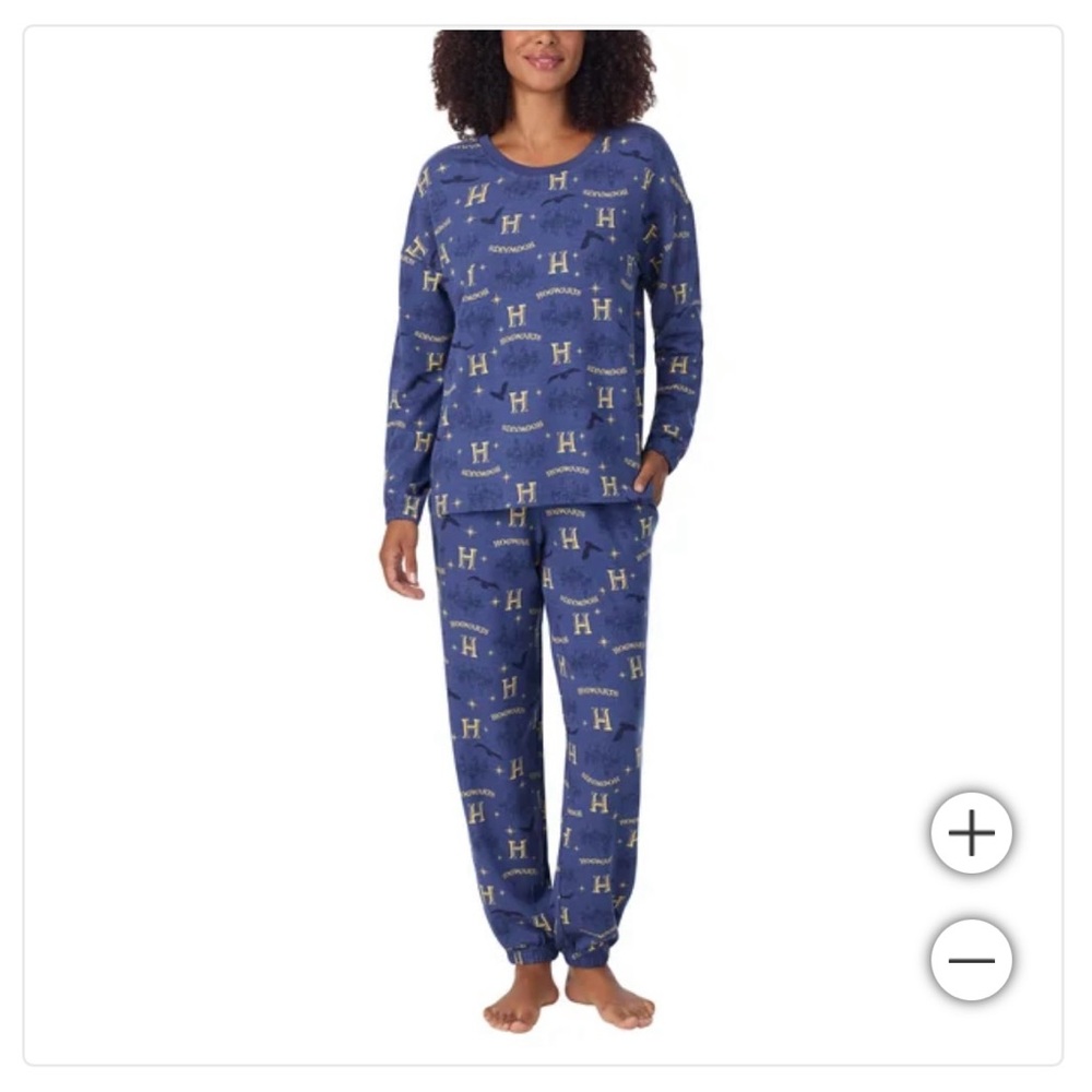NWT Character Warner Bros Harry Potter Women’s Blue Starry Lounge Set